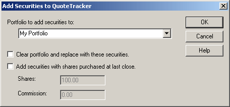 Quote Tracker Export Options